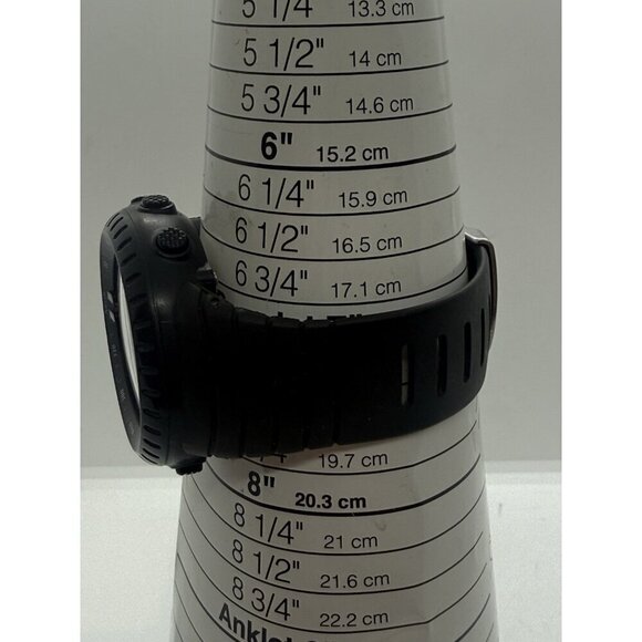 O.T.S Round Watch T7005G Mens 51mm Black LCD Digital Quartz Alarm Chrono WR 5ATM - Picture 3 of 6